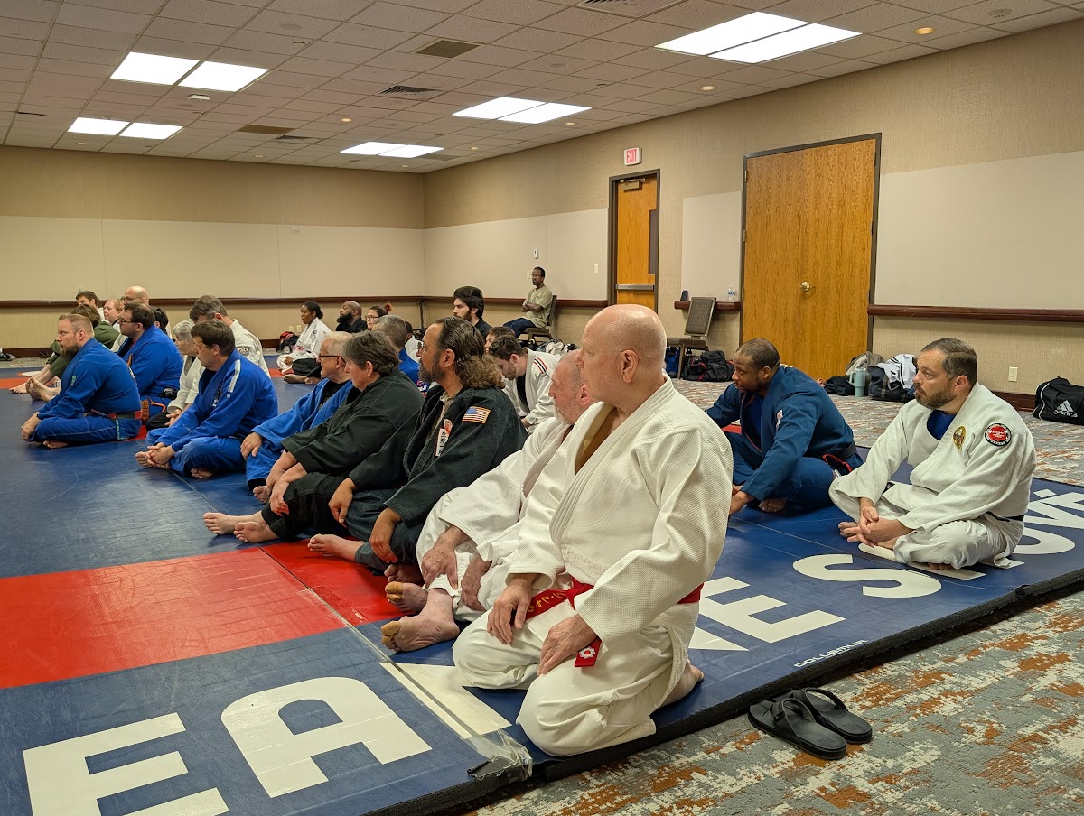 Group photo of martial arts students and instructors at WWMAA summer camp 2025